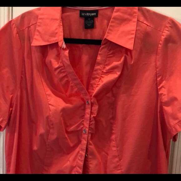 Lane Bryant Shirt size 20 Coral - Picture 3 of 6